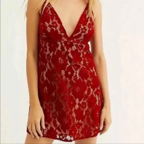 New Free People Dangerous Love Mini Dress size 6 MSRP: $108 - Picture 4 of 15